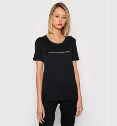 Снимка на United Colors Of Benetton Тишърт 3GA2E16A2 Черен Regular Fit