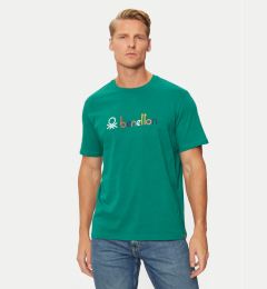 Снимка на United Colors Of Benetton Тишърт 3I1XU109Q Зелен Relaxed Fit