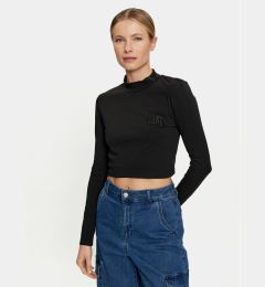 Снимка на Vans Блуза Mini Mock Neck Ls VN0007EZ Черен Slim Fit