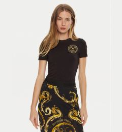 Снимка на Versace Jeans Couture Тишърт 77HAHT00 Черен Regular Fit