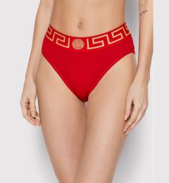 Снимка на Versace Класически бикини с висока талия Greca Border AUD01050 Червен