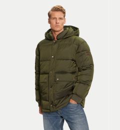 Снимка на Wrangler Пухено яке 112357395 Зелен Regular Fit