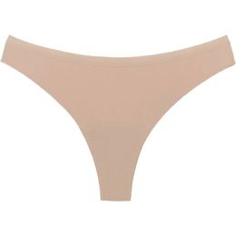 Снимка на Snuggs Period Underwear Brazilian Light Tencel™ Lyocell Beige менструални бикини от плат за слаба менструация размер L 1 бр.