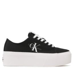 Снимка на Гуменки Calvin Klein Jeans Flatform+ Cupsole Low Txt YW0YW01033 Черен