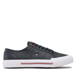 Снимка на Гуменки Tommy Hilfiger Core Corporate Vulc Leather FM0FM04561 Тъмносин