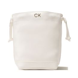 Снимка на Дамска чанта Calvin Klein Jeans Re-Lock Drawstring Bag Mini K60K610450 Бял