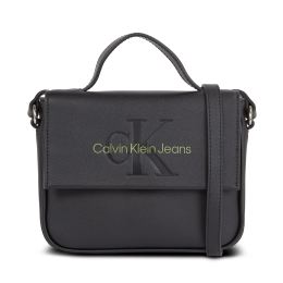 Снимка на Дамска чанта Calvin Klein Jeans Sculpted Boxy Flap Cb20 Mono K60K610829 Черен