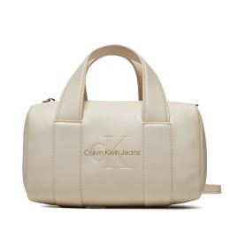 Снимка на Дамска чанта Calvin Klein Jeans Sculpted Square Barrel Bag Mono K60K612378 Екрю