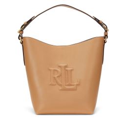 Снимка на Дамска чанта LAUREN RALPH LAUREN Medium Witley Leather Bucket Bag 431950855008 Кафяв