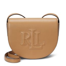 Снимка на Дамска чанта LAUREN RALPH LAUREN Witley Leather Medium Embossed Logo Crossbody Bag 431950130008 Кафяв