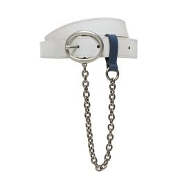 Снимка на Дамски колан Calvin Klein Jeans Round Classic Chain 25Mm K60K610360 Бял