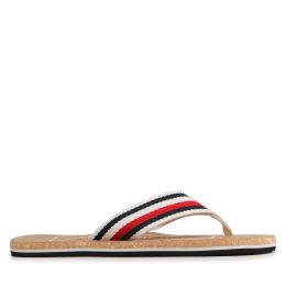 Снимка на Джапанки Tommy Hilfiger Cork Beach Sandal FM0FM04475 Бежов