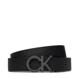 Снимка на Мъжки колан Calvin Klein Adj/Rev Ck Pique Metal 35Mm K50K511337 Черен