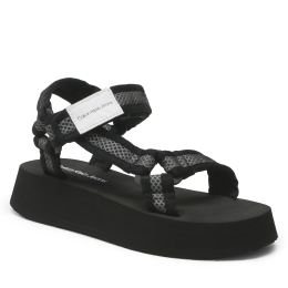 Снимка на Сандали Calvin Klein Jeans Prefresato Sandal Webbing Mesh YW0YW00969 Черен