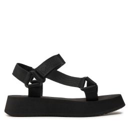 Снимка на Сандали Calvin Klein Jeans Sandal Velcro Webbing In Mtl YW0YW01480 Черен