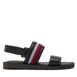 Снимка на Сандали Tommy Hilfiger Core Hilfiger Lth Strappy Sandal FM0FM05009 Черен