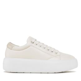 Снимка на Сникърси Calvin Klein Bubble Cupsole Lace Up HW0HW01356 Бежов