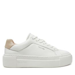 Снимка на Сникърси Calvin Klein Ff Cupsole Lace Up W/Ml Lth HW0HW02202 Бял