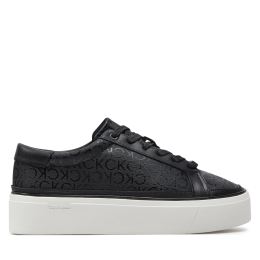 Снимка на Сникърси Calvin Klein Flatform Cup Lace Up Epi Mono HW0HW01911 Черен