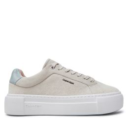 Снимка на Сникърси Calvin Klein Flatform Cup Lace Up W/Ml HW0HW02282 Бежов