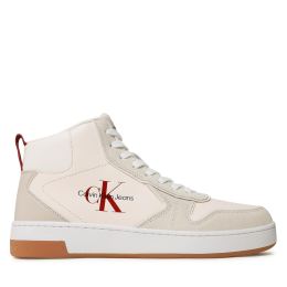 Снимка на Сникърси Calvin Klein Jeans Basket Cupsole Irreg Lines YM0YM00612 Екрю