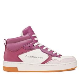 Снимка на Сникърси Calvin Klein Jeans Basket Cupsole Mid Lth Mono YW0YW00877 Виолетов