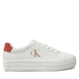 Снимка на Сникърси Calvin Klein Jeans Bold Vulc Flatf Low Lth Ml YW0YW01669 Бял