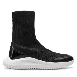 Снимка на Сникърси Calvin Klein Jeans Eva Runner High Sock Mtr YW0YW01485 Черен