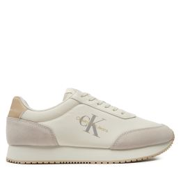 Снимка на Сникърси Calvin Klein Jeans Retro Runner Low Mix Mtl YM0YM01032 Екрю