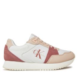 Снимка на Сникърси Calvin Klein Jeans Runner Low Lace Mix Ml Btw YW0YW01436 Бял