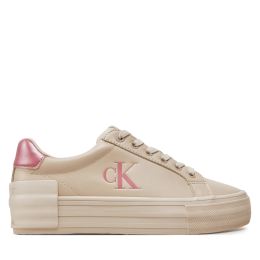 Снимка на Сникърси Calvin Klein Jeans Vulc Flatform YW0YW01613 Екрю