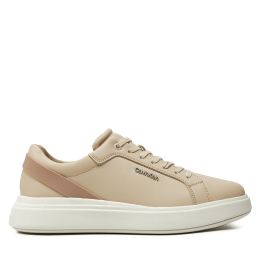 Снимка на Сникърси Calvin Klein Low Top Lace Up W/ Stripe HM0HM01494 Бежов