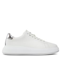 Снимка на Сникърси Calvin Klein Raised Cupsole Lace Up Lth Bt HW0HW02005 Бял