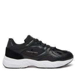 Снимка на Сникърси Calvin Klein Retro Tennis Low Laceup Mtl YM0YM00985 Черен