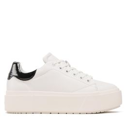 Снимка на Сникърси Calvin Klein Squared Flatform Cupsole Lace Up HW0HW01775 Бял