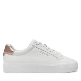 Снимка на Сникърси Calvin Klein Vulc Lace Up Saff Fox W/Met Bt HW0HW02104 Бял