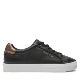 Снимка на Сникърси Calvin Klein Vulc Lace Up Saff Fox W/Met Bt HW0HW02104 Черен