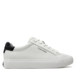 Снимка на Сникърси Calvin Klein Vulcanized Lace Up Lth HW0HW02037 Бял