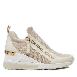 Снимка на Сникърси MICHAEL Michael Kors Wills Metallic Stretch Knit Trainer 43S3WIFS4D Бежов