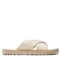 Снимка на Чехли Calvin Klein Jeans Cross Sandal Slipon Rp In Btw YM0YM00942 Екрю