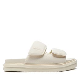 Снимка на Чехли Calvin Klein Jeans Double Bar Sandal Mtl YM0YM01020 Екрю