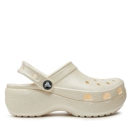 Снимка на Чехли Crocs Classic Platform Glitter Clog W 207241 Екрю