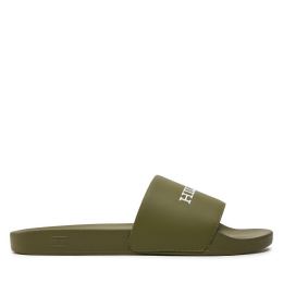 Снимка на Чехли Tommy Hilfiger Hilfiger Raised Pool Slide FM0FM05022 Зелен