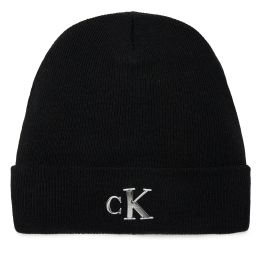 Снимка на Шапка Calvin Klein Jeans Minimal Monogram Beanie K60K611542 Черен