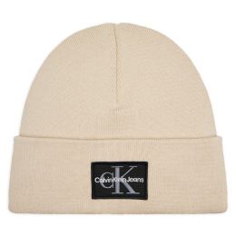 Снимка на Шапка Calvin Klein Jeans Mono Logo Patch Beanie K50K512148 Бежов