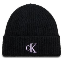 Снимка на Шапка Calvin Klein Jeans Thick Embroidery Beanie K60K612321 Черен