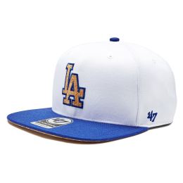 Снимка на Шапка с козирка 47 Brand MLB Los Angeles Dodgers Corkscrew 47 CAPTAIN B-CORKS12WBP-WH Бял