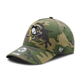 Снимка на Шапка с козирка 47 Brand Nhl Pittsburgh Penguins Grove H-GRVSP15CNP-CMA Зелен