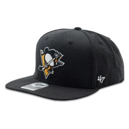 Снимка на Шапка с козирка 47 Brand NHL Pittsburgh Penguins No Shot '47 CAPTAIN H-NSHOT15WBP-BK Черен