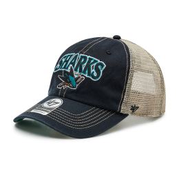 Снимка на Шапка с козирка 47 Brand Nhl San Jose Sharks Trucker H-TSCLA22LAP-VB Черен